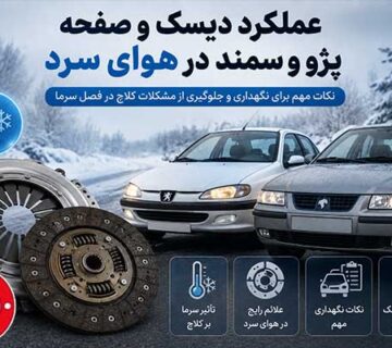 عملکرد دیسک و صفحه پژو و سمند در هوای سرد