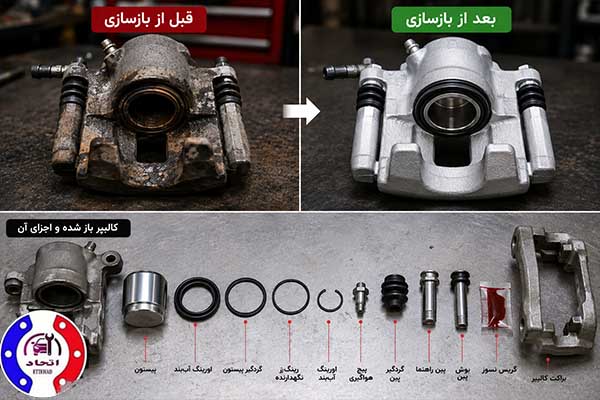 بازسازی کالیپر ترمز چگونه انجام می‌شود